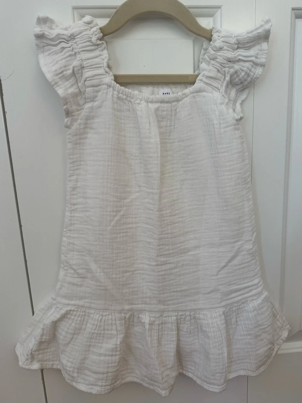 GAP Crinkle Gauze White Dress